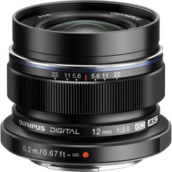 Объектив Olympus M.Zuiko Digital ED 12mm f/2 Lens (Black)